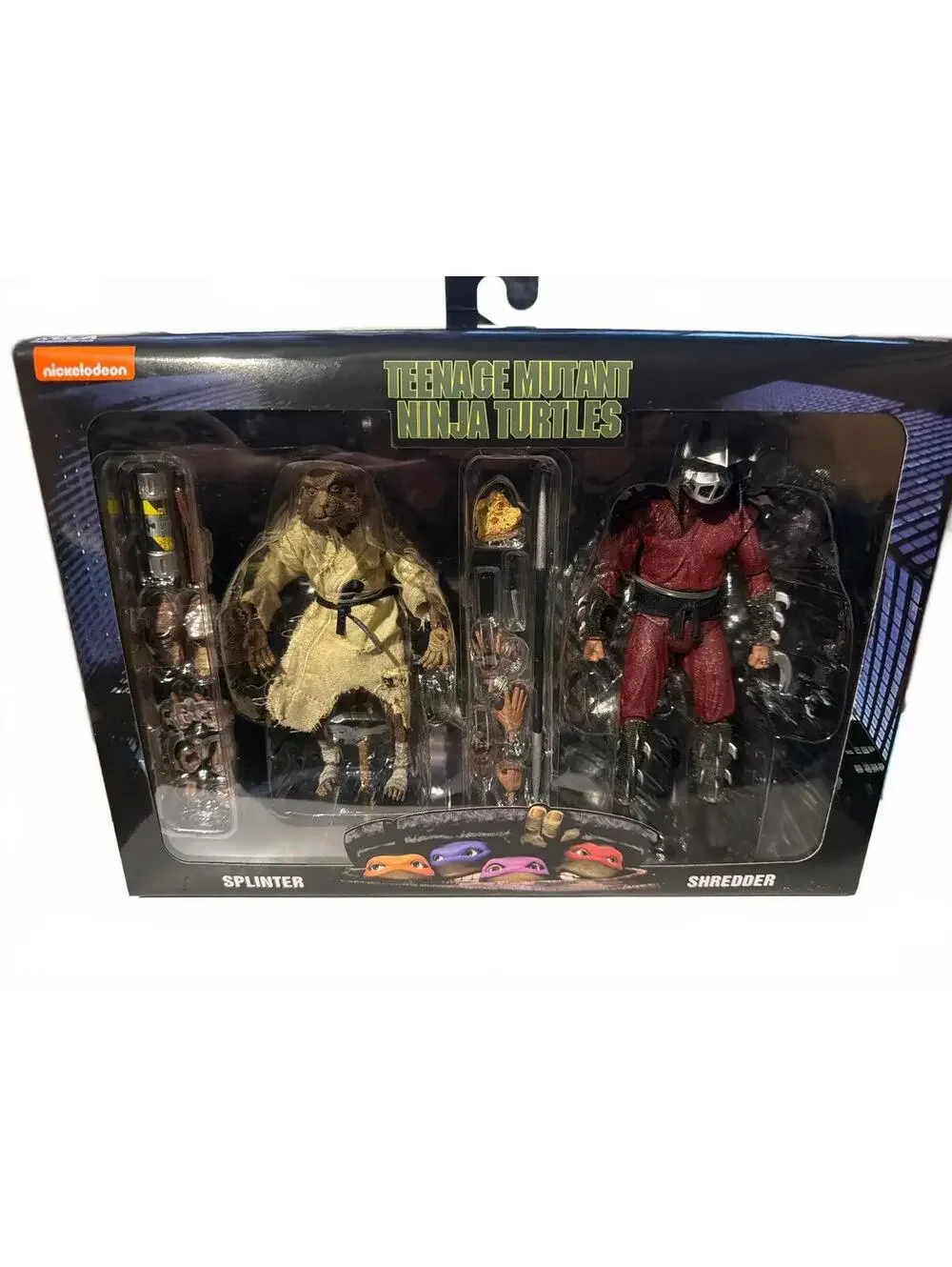 Teenage Mutant Ninja Turtles Splinter vs Shredder 2-Pack Action Figures